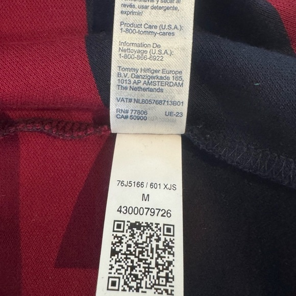 Tommy Hilfiger Women's Bodie Fit Stripe Collared V-Neck Dress Short Sleeve M - Picture 9 of 10